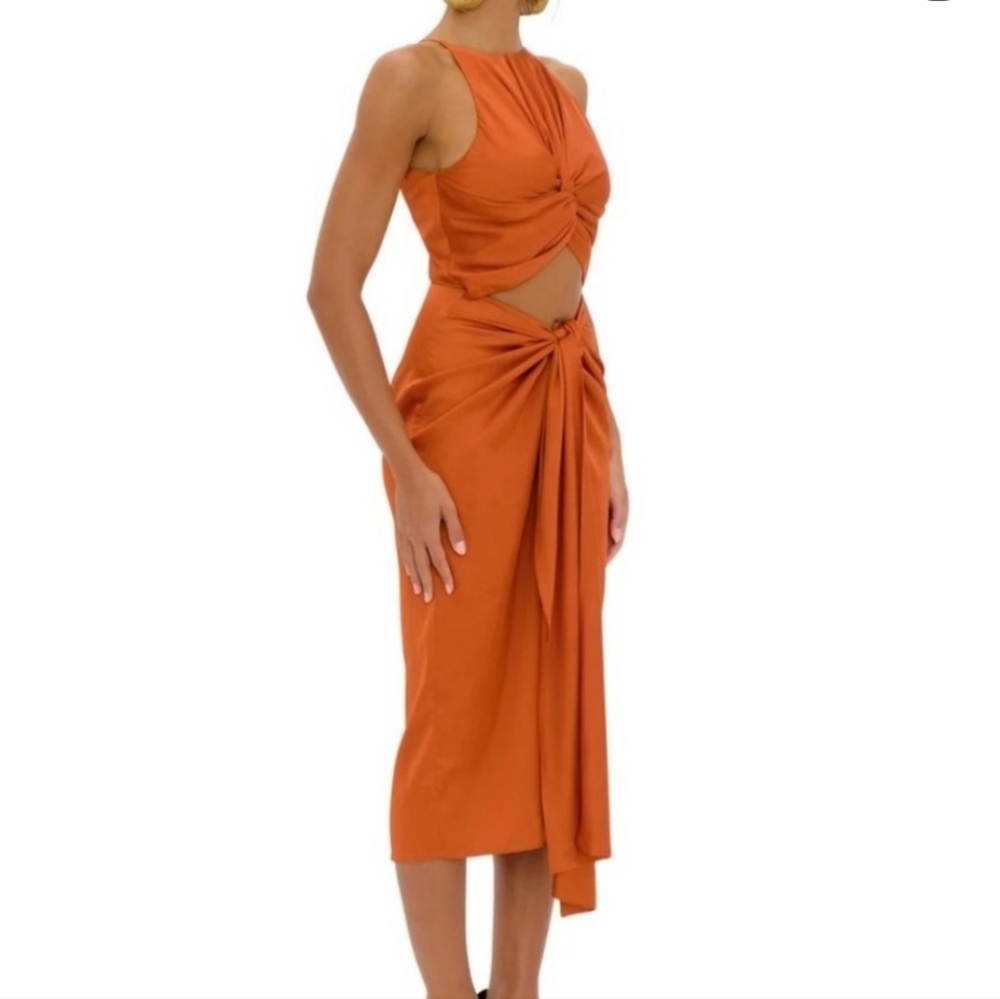 Andrea Iyamah Reni Dress – Rust Orange (XL / Size 12, NWOT) - Picture 8 of 8